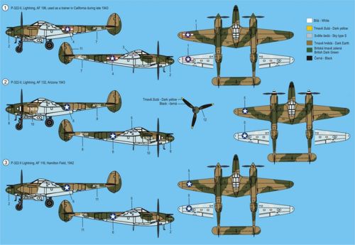 RS Models RSMI92096 1:72 Lockheed Lightning P-322 II