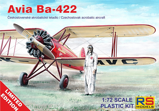 RS Models RSMI94003 1:72 Avia Ba.422 Resin Fuselage