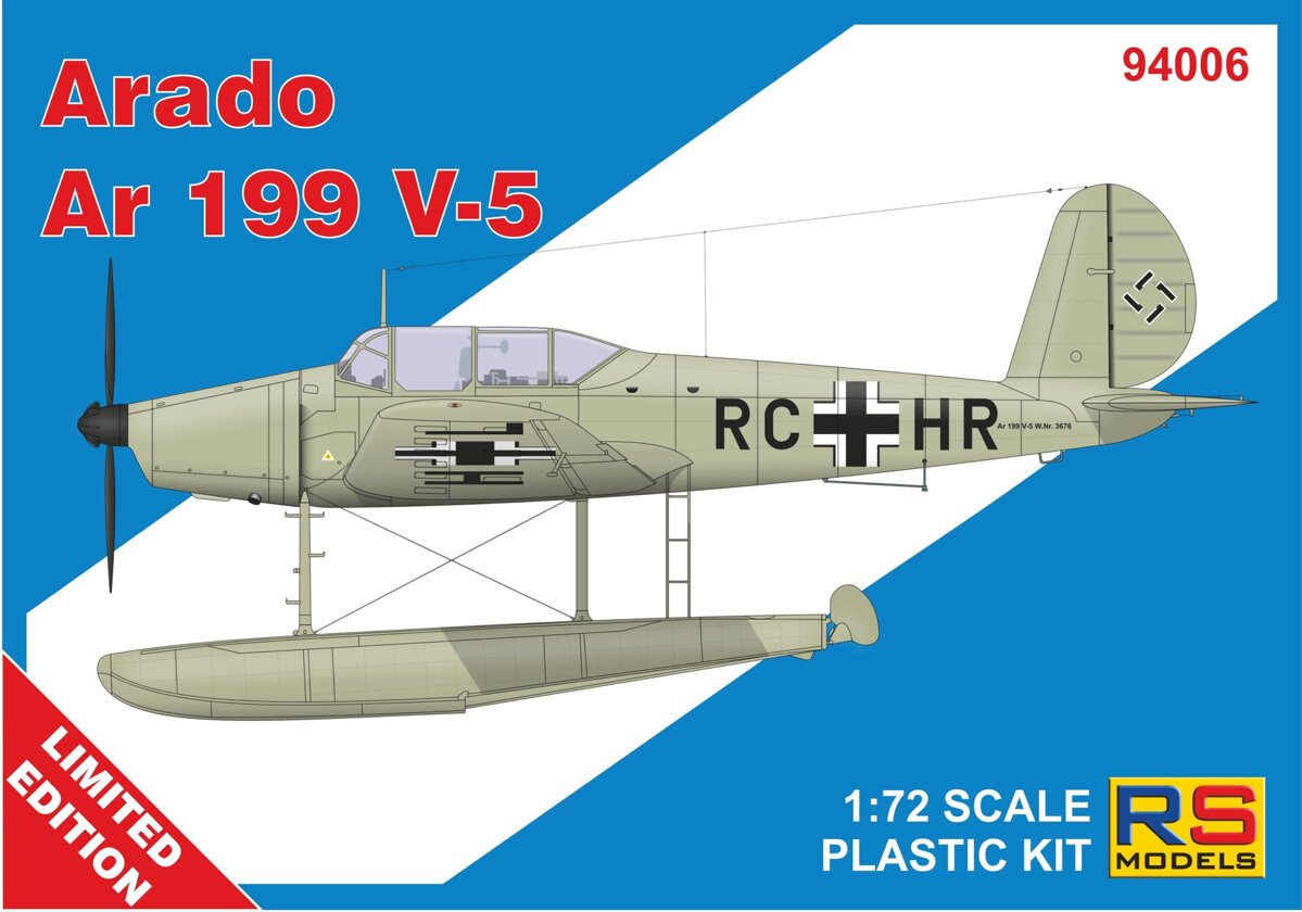RS Models RSMI94006 1:72 Arado Ar-199V-5 1 decal v