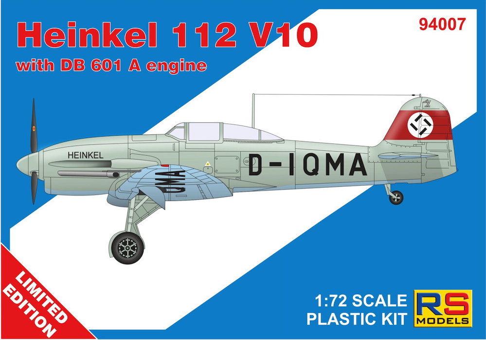 RS Models RSMI94007 1:72 Heinkel He-112V-10 3 decal v