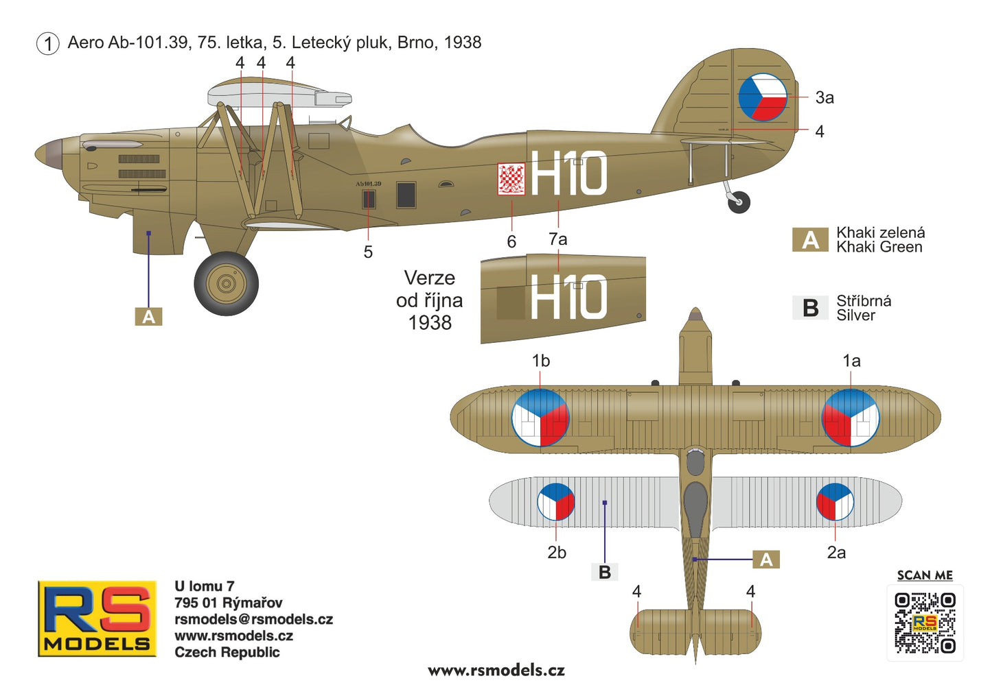 RS Models RSMI94010 1:72 Aero Ab-101 Bomber