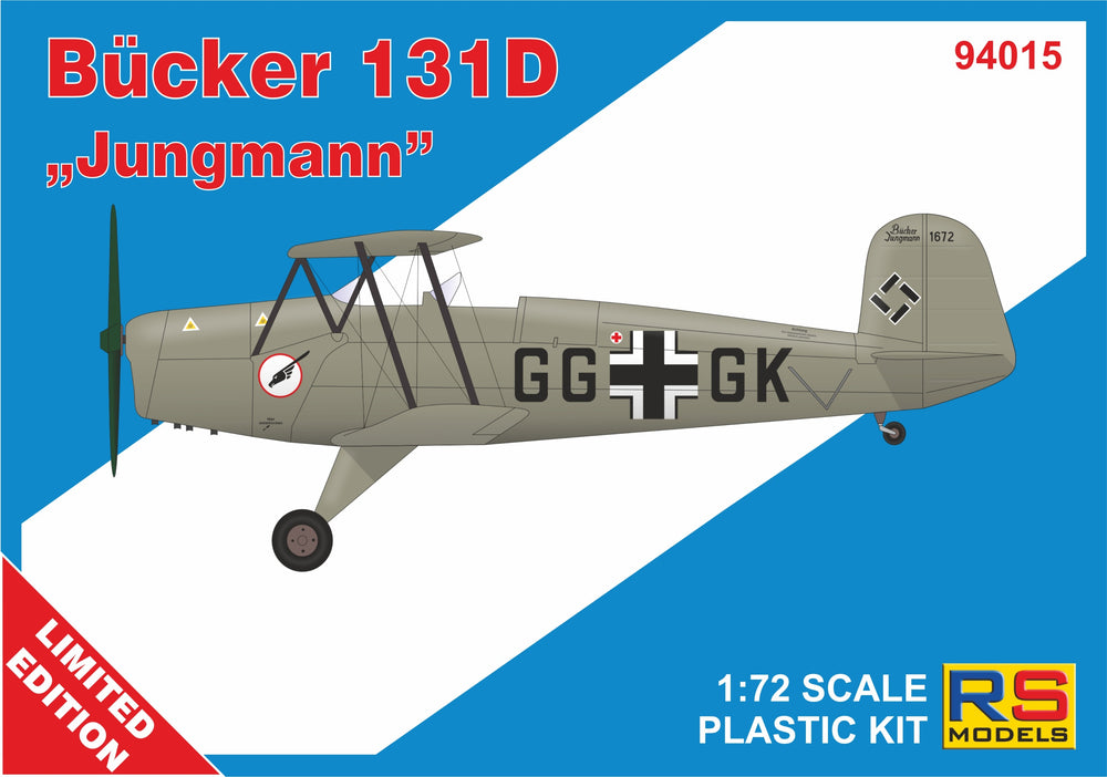 RS Models RSMI94015 1:72 Bucker Bu-131D Jungmann