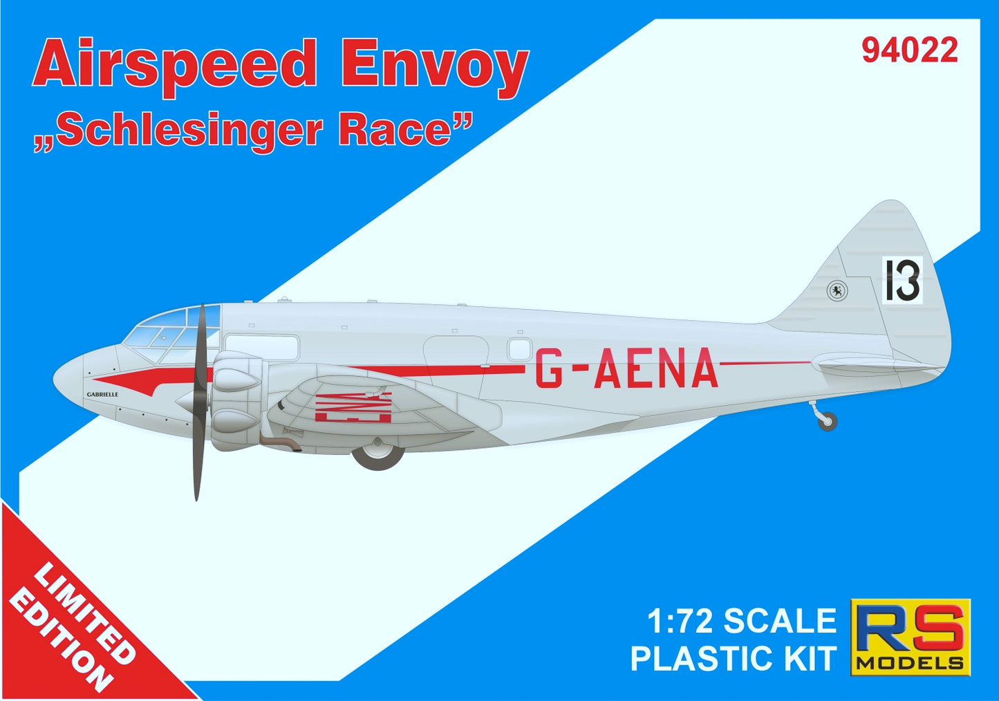 RS Models RSMI94022 1:72 Airspeed Envoy "Gabrielle"
