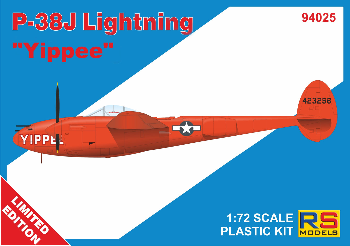 RS Models RSMI94025 1:72 Lockheed P-38J-20 Lightning "Yippee" ..