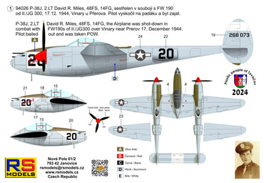 RS Models RSMI94026 1:72 Lockheed P-38J-15 LO "Battle over Moravia"