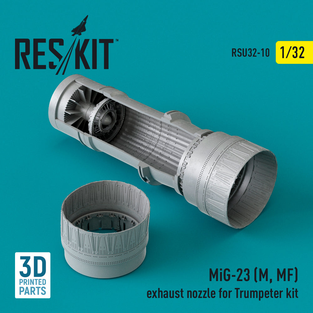 ResKit RSU32-0010 1:32 Mikoyan MiG-23M/MiG-23MF exhaust nozzle