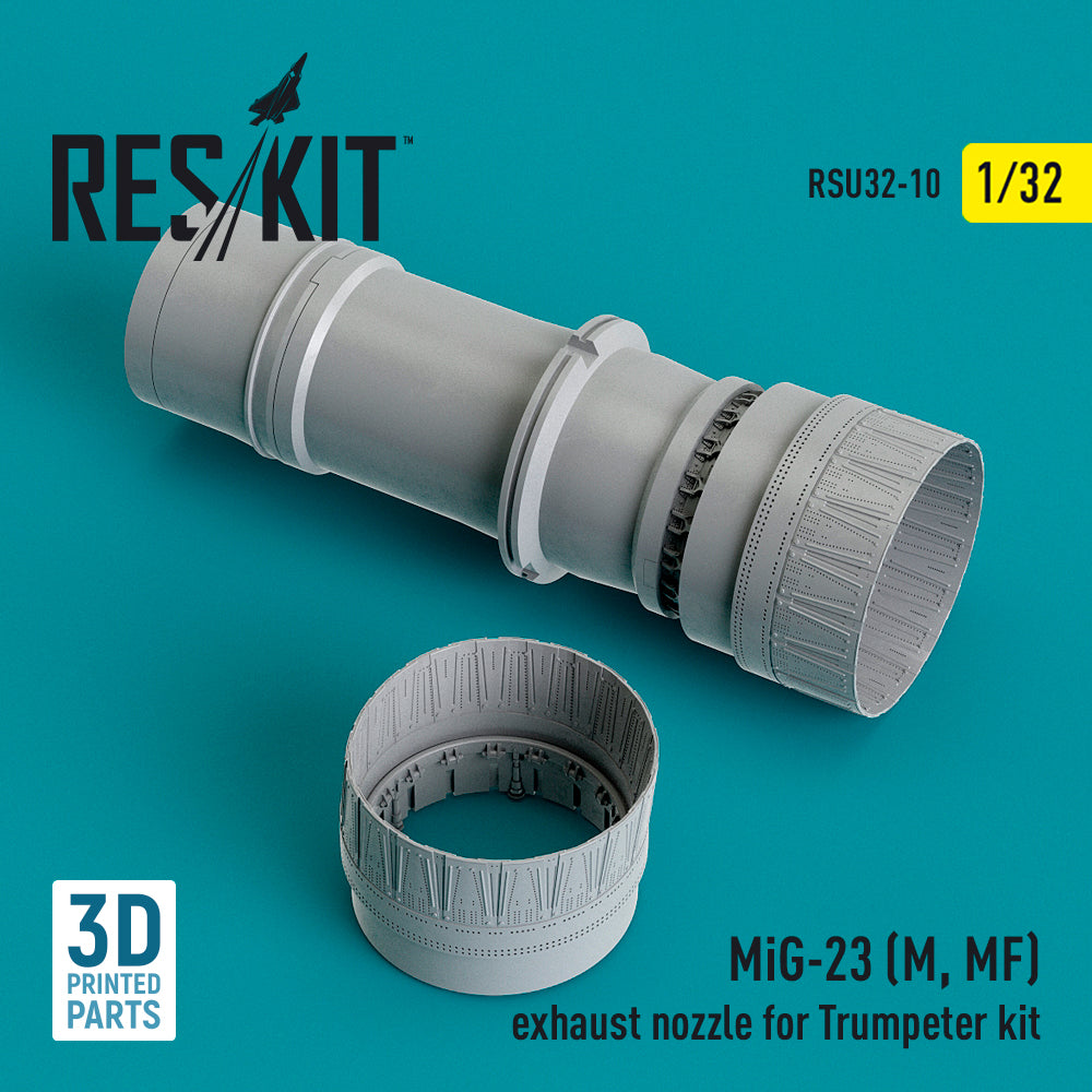ResKit RSU32-0010 1:32 Mikoyan MiG-23M/MiG-23MF exhaust nozzle