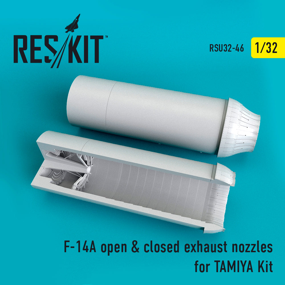 ResKit RSU32-0046 1:32 Grumman F-14A Tomcat open & closed exhaust nozzles