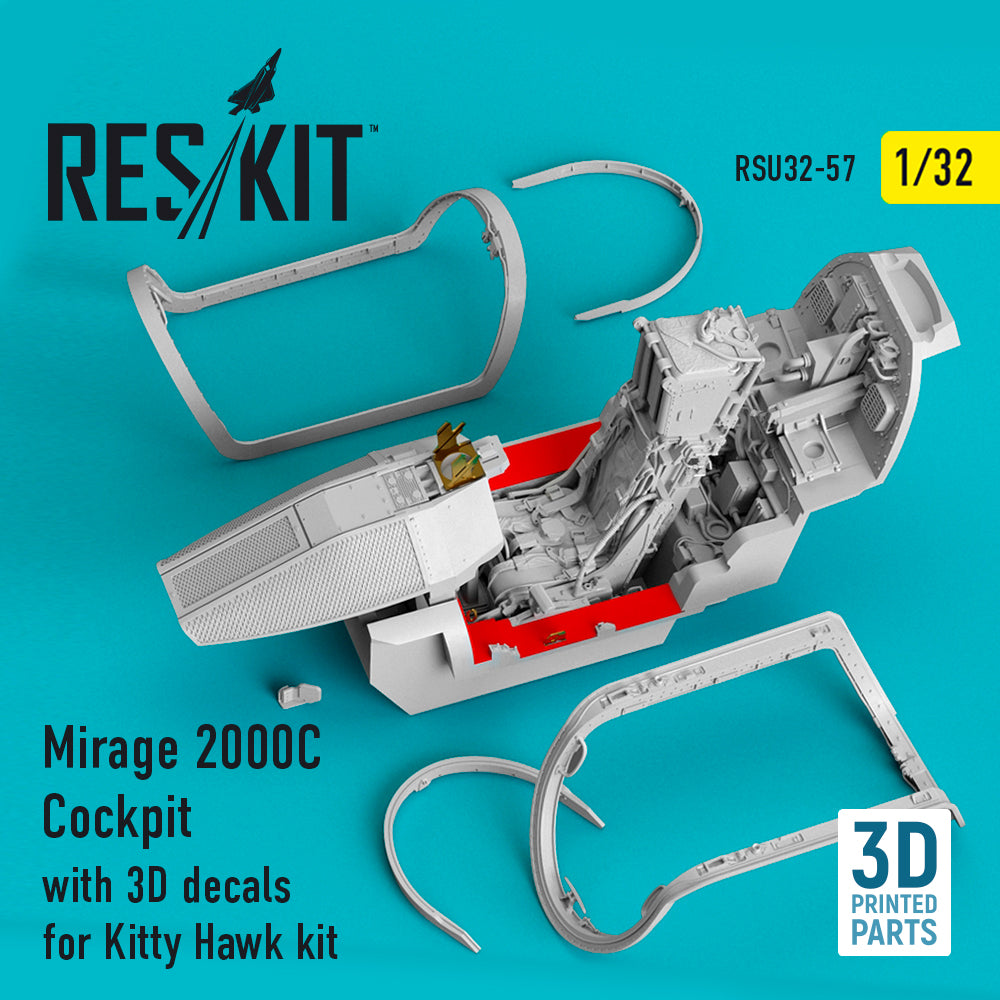 ResKit RSU32-0057 1:32 Dassault_Mirage 2000C Cockpit with