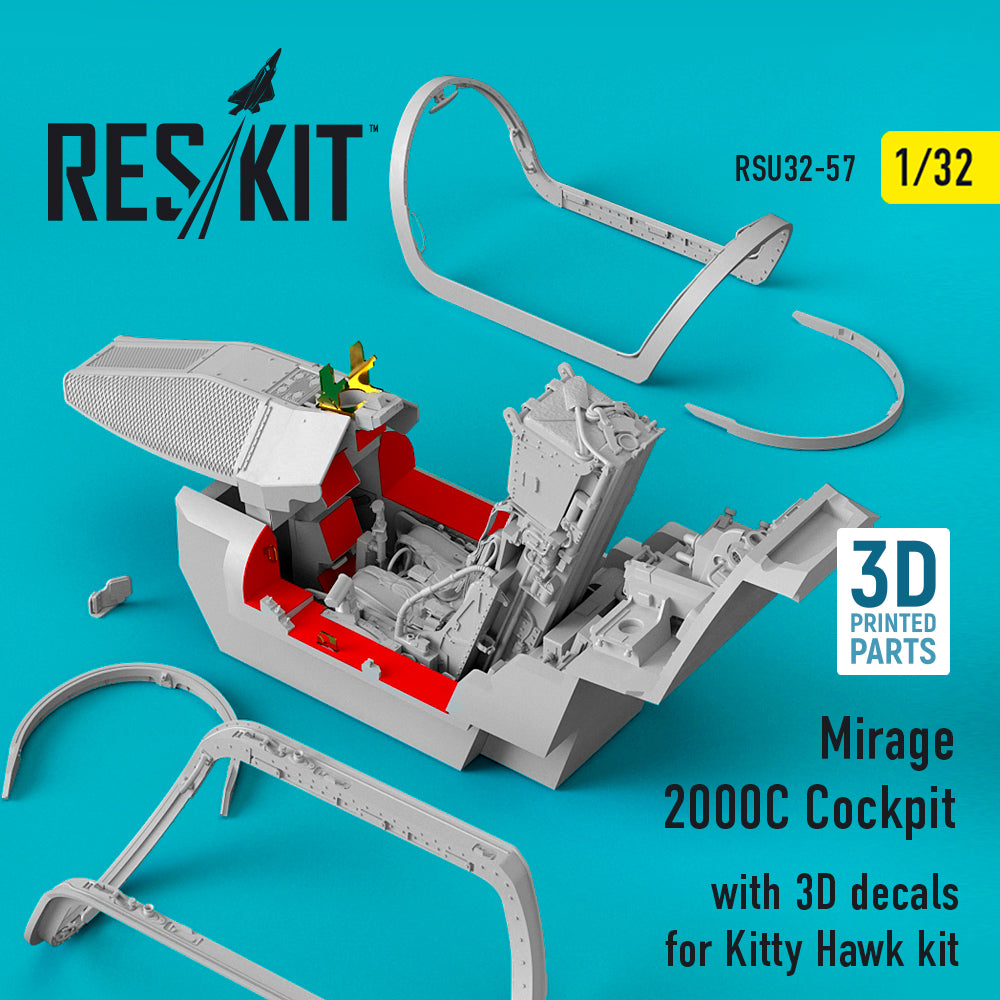 ResKit RSU32-0057 1:32 Dassault_Mirage 2000C Cockpit with