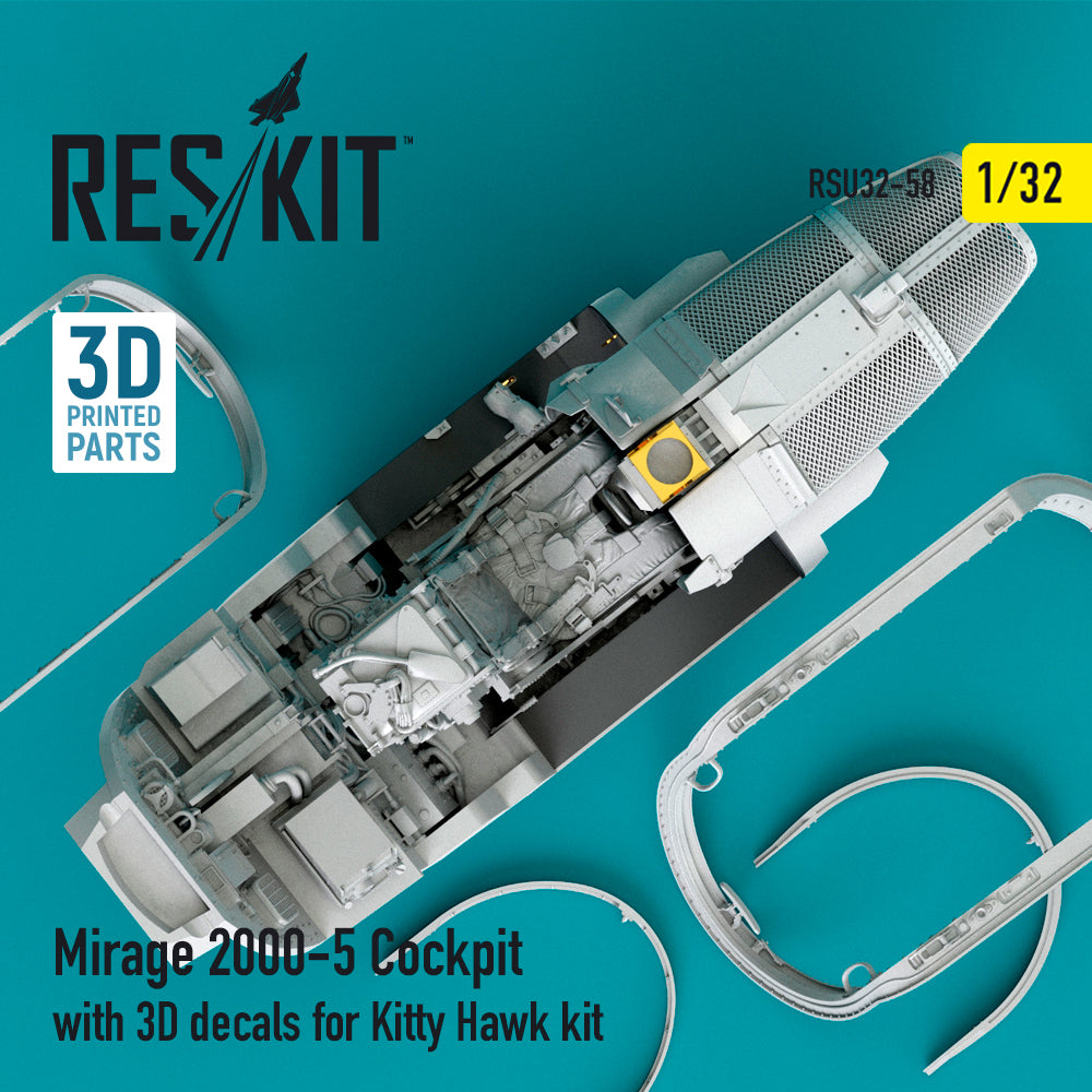ResKit RSU32-0058 1:32 Dassault_Mirage -2000-5 cockpit with