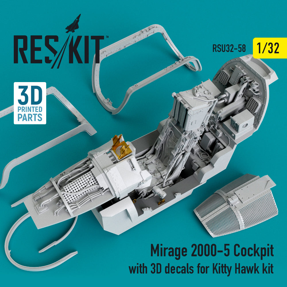 ResKit RSU32-0058 1:32 Dassault_Mirage -2000-5 cockpit with