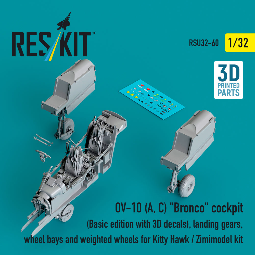 ResKit RSU32-0060 1:32 North-American/Rockwell OV-10A/OV-10C Bronco cockpit