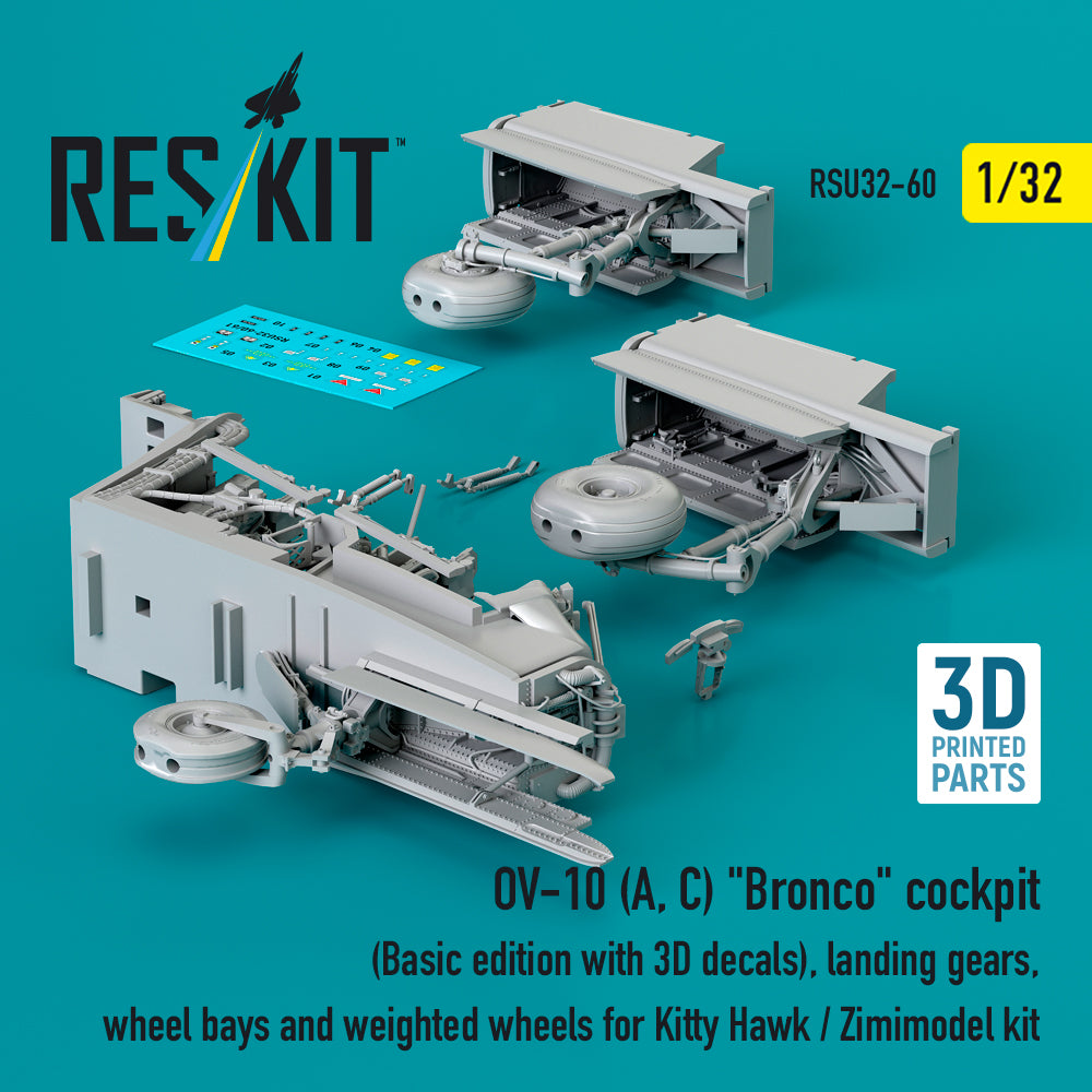 ResKit RSU32-0060 1:32 North-American/Rockwell OV-10A/OV-10C Bronco cockpit