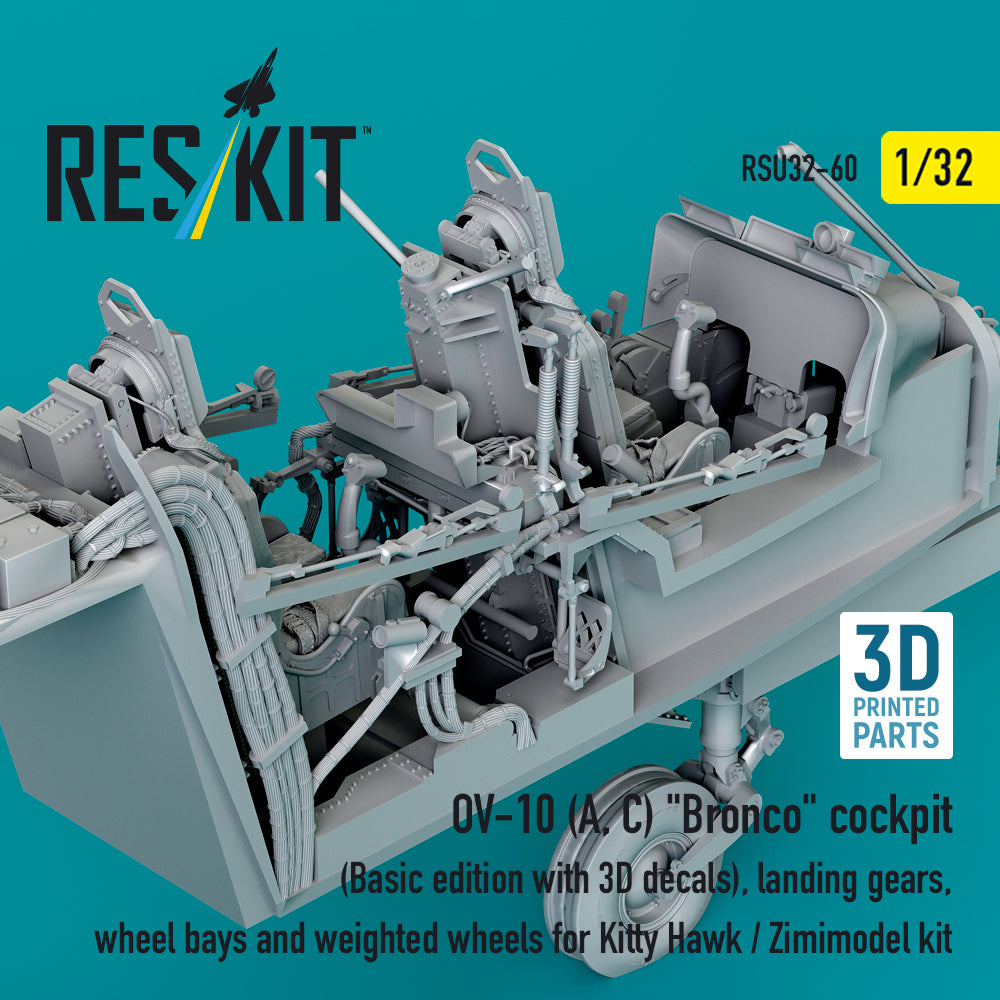 ResKit RSU32-0060 1:32 North-American/Rockwell OV-10A/OV-10C Bronco cockpit