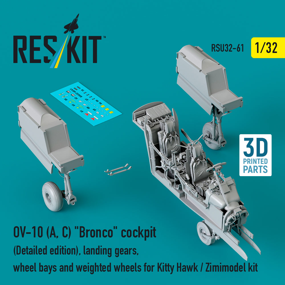 ResKit RSU32-0061 1:32 North-American/Rockwell OV-10A/OV-10C Bronco cockpit