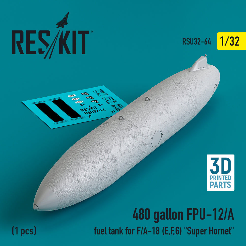 ResKit RSU32-0064 1:32 F/A-18E/F/G Super Hornet 480gal Tank