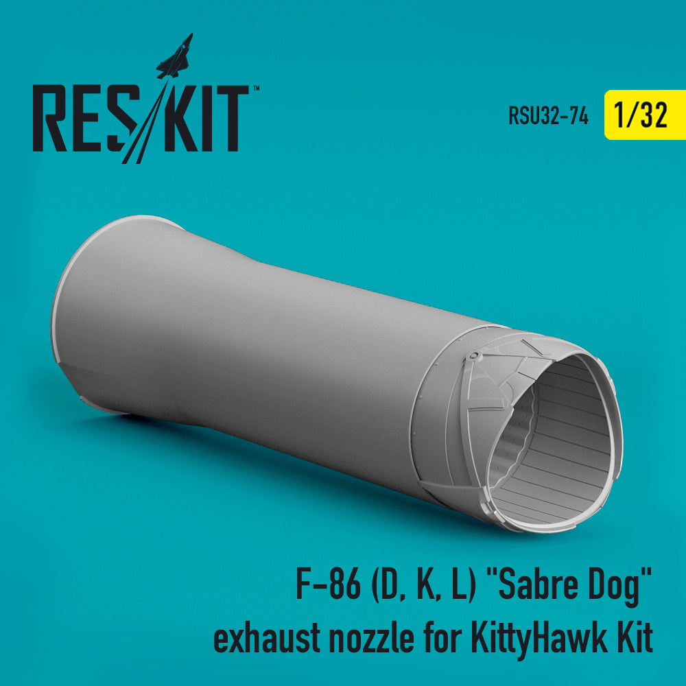 ResKit RSU32-0074 1:32 North-American F-86D D/K/I Sabre Dog exhaust nozzle