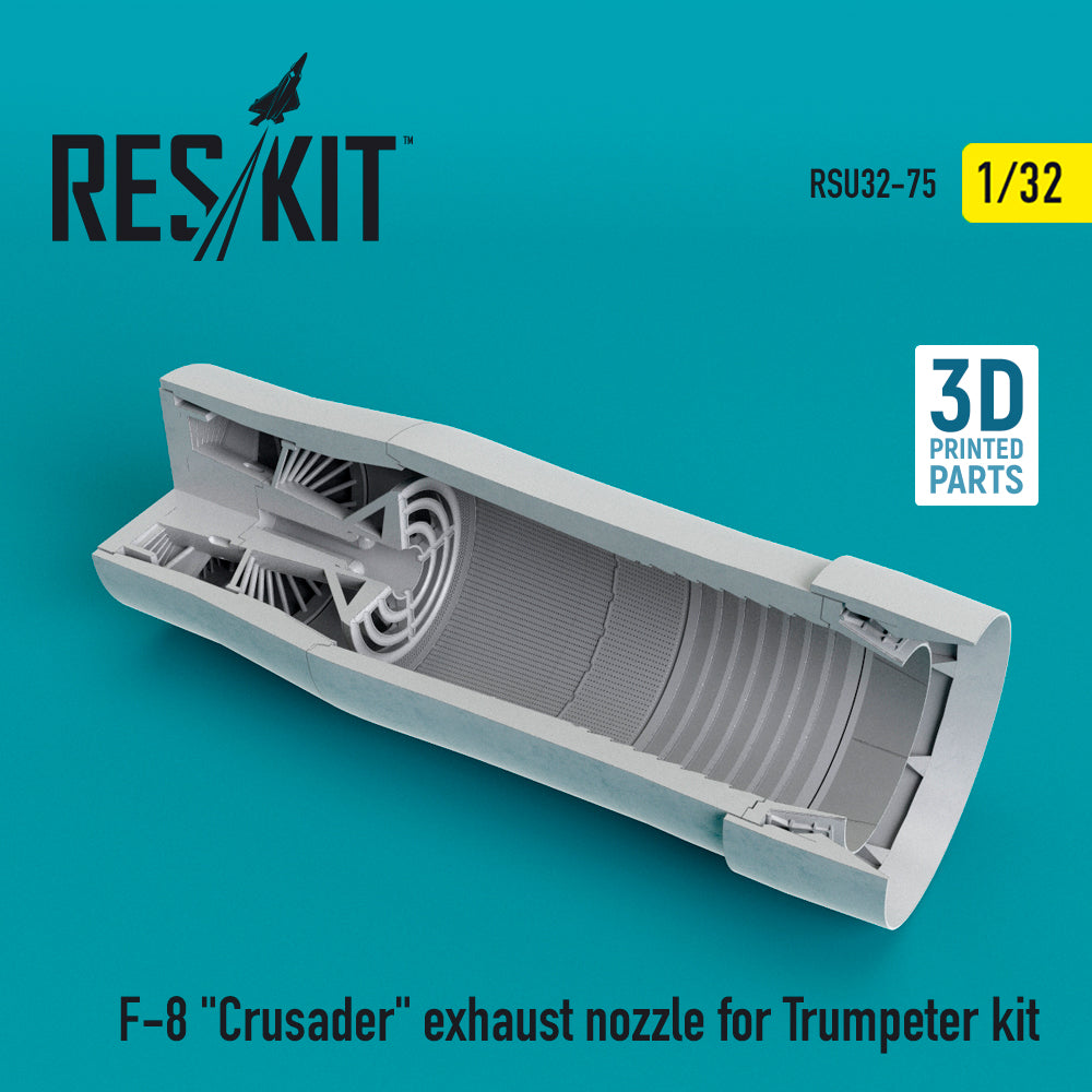 ResKit RSU32-0075 1:32 Vought F-8E Crusader exhaust nozzle