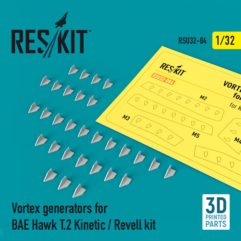 ResKit RSU32-0084 1:32 Vortex generators for BAE Hawk T.2