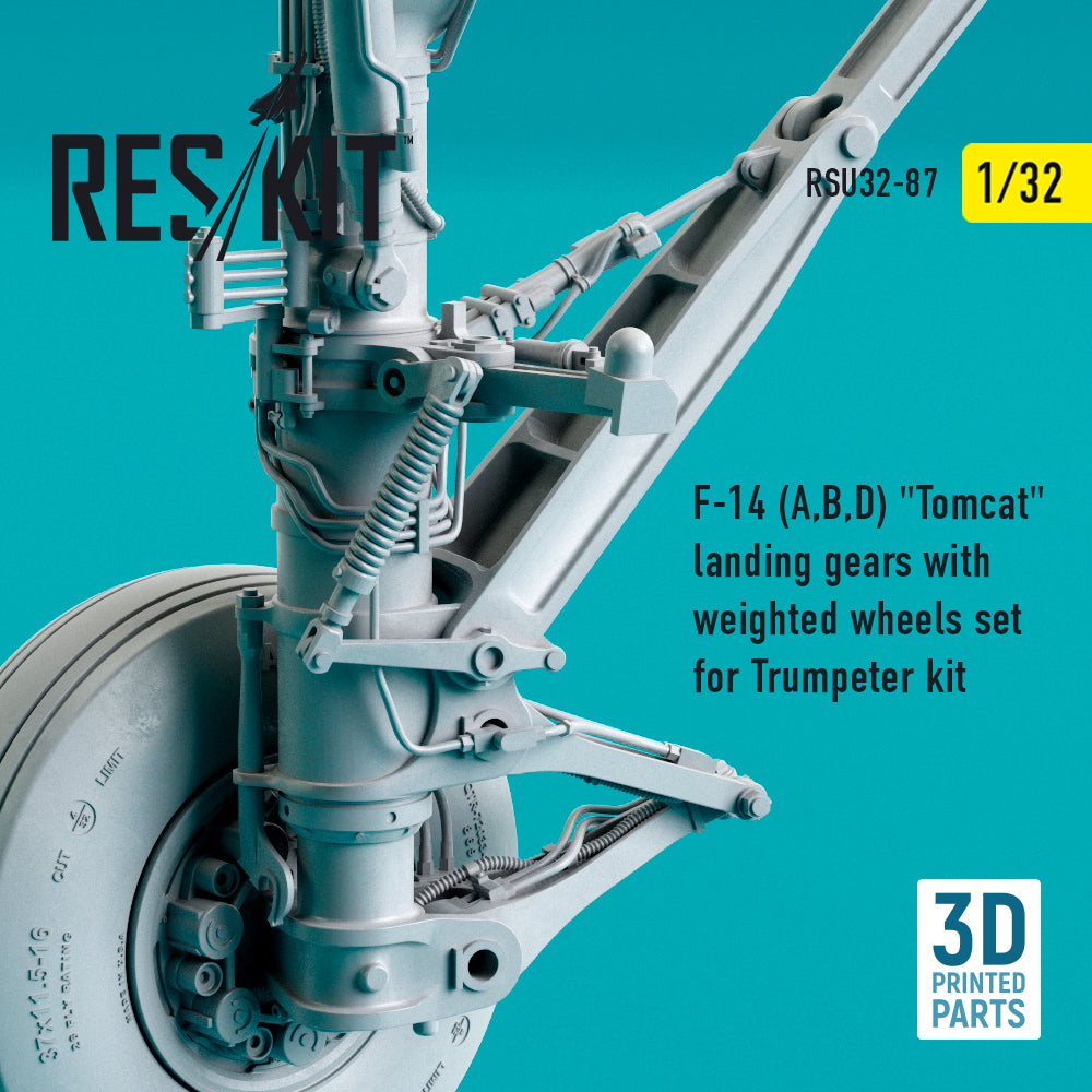 ResKit RSU32-0087 1:32 F-14A/B/D Tomcat Landing Gear & Wheels