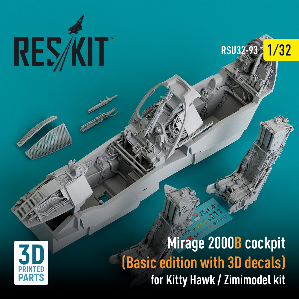 ResKit RSU32-0093 1:32 Dassault_Mirage 2000B cockpit