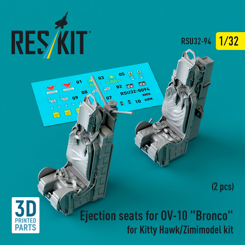 ResKit RSU32-0094 1:32 Ejection seats for North-American/Rockwell OV-10 Bronco