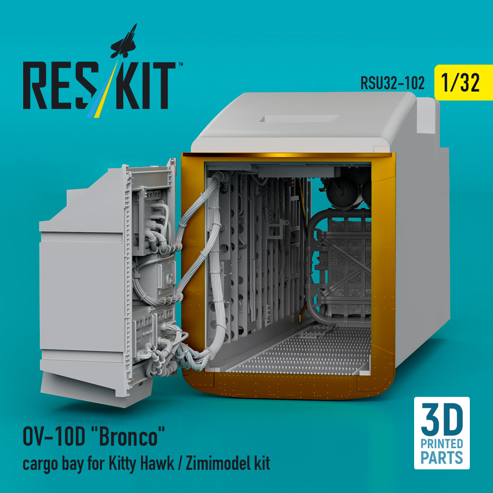 ResKit RSU32-0102 1:32 North-American/Rockwell OV-10D Bronco cargo bay
