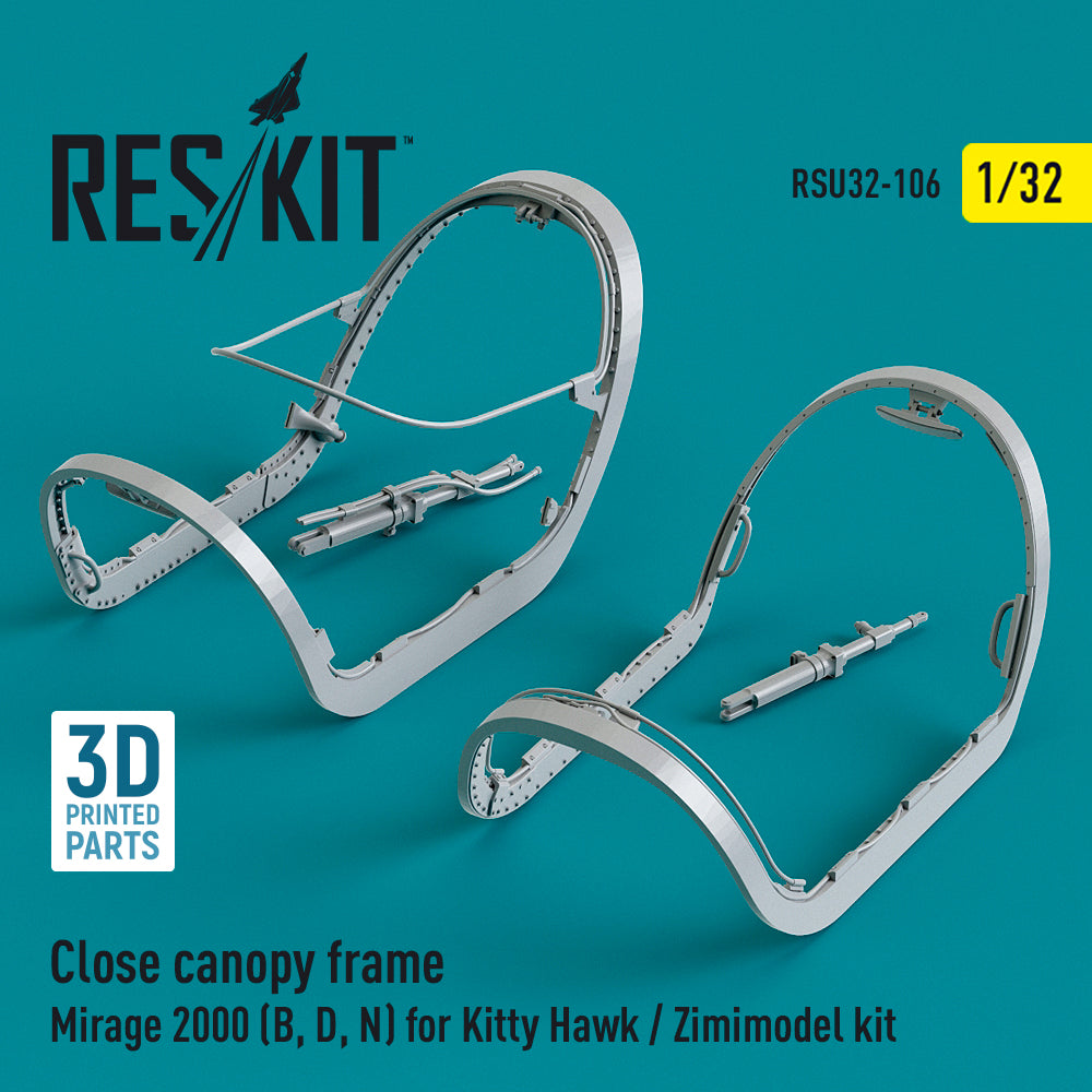 ResKit RSU32-0106 1:32 Close canopy frame Dassault_Mirage 2000B/2000D/2000N