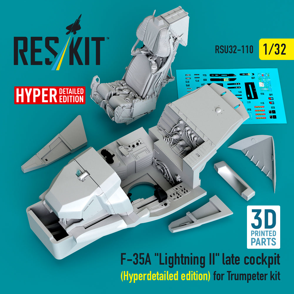 ResKit RSU32-0110 1:32 Lockheed-Martin F-35A Lightning II late cockpit