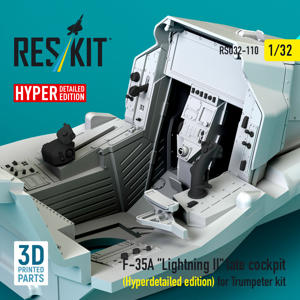 ResKit RSU32-0110 1:32 Lockheed-Martin F-35A Lightning II late cockpit