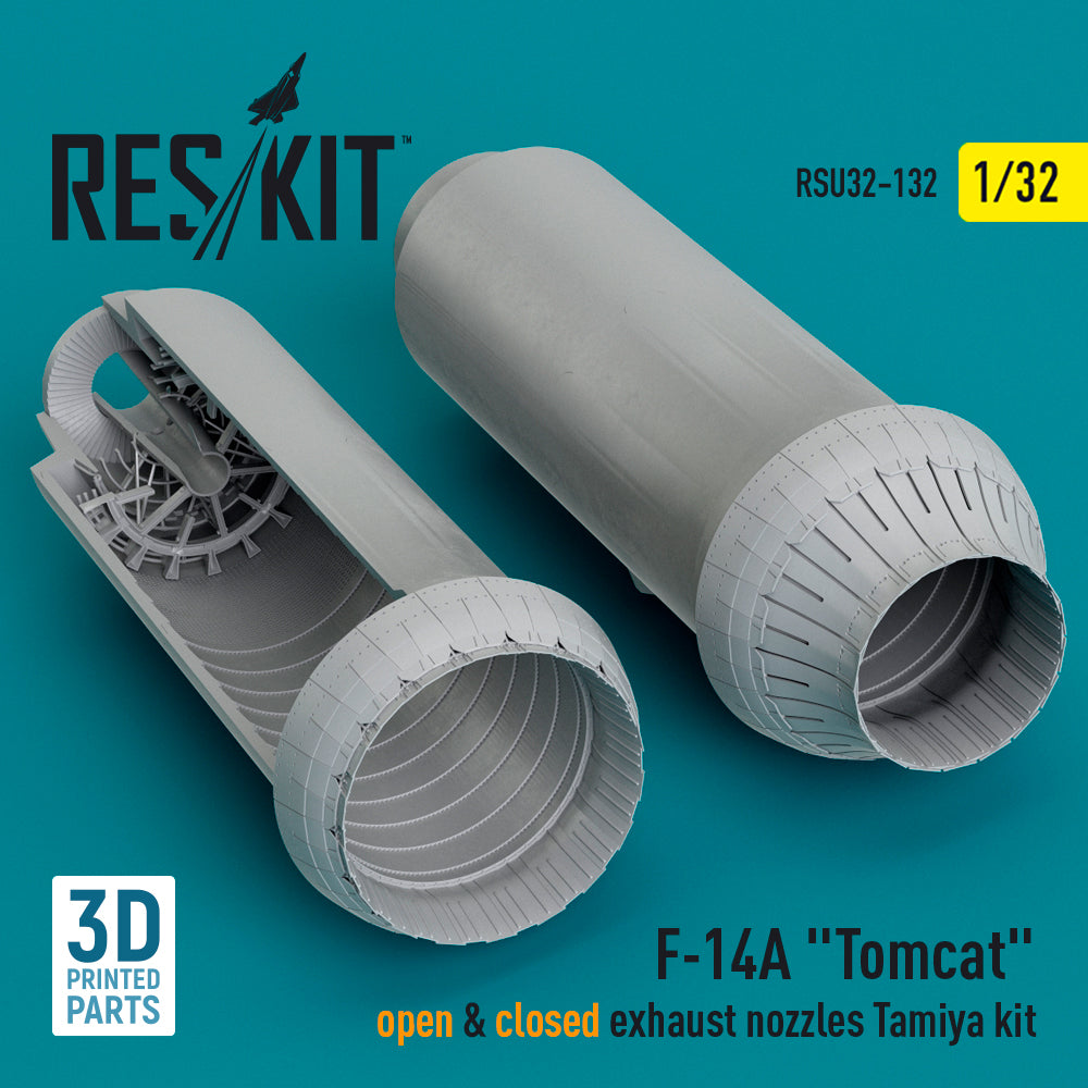 ResKit RSU32-0132 1:32 Grumman F-14A Tomcat open & closed exhaust nozzles