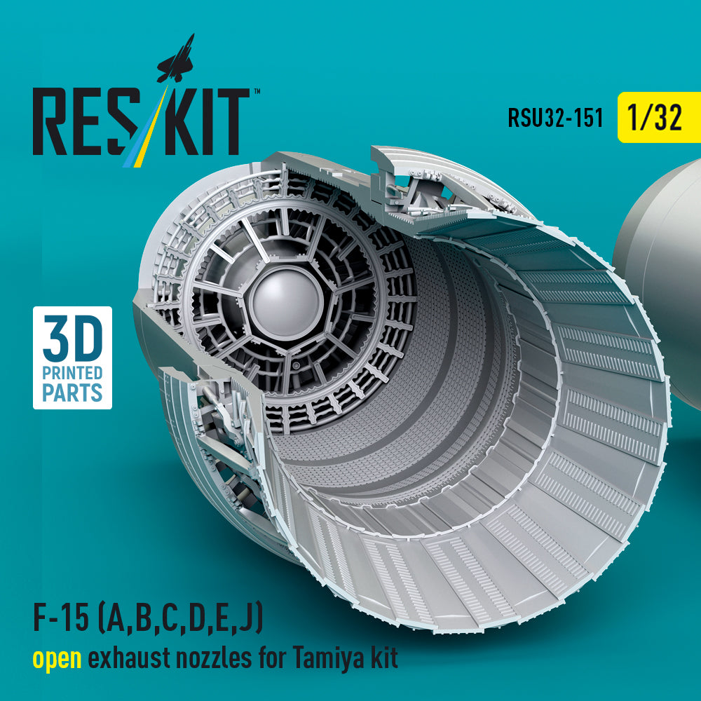 ResKit RSU32-0151 1:32 F-15 Eagle(A,B,C,D,E early,J) Open Exhaust Nozzles