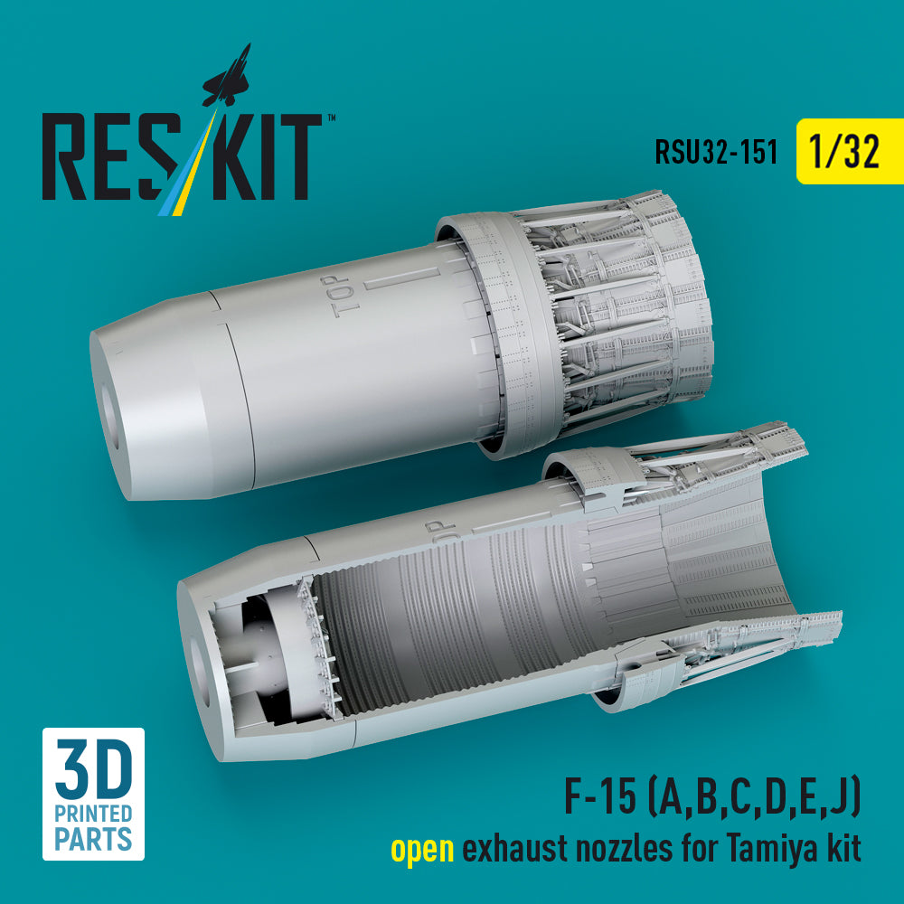 ResKit RSU32-0151 1:32 F-15 Eagle(A,B,C,D,E early,J) Open Exhaust Nozzles