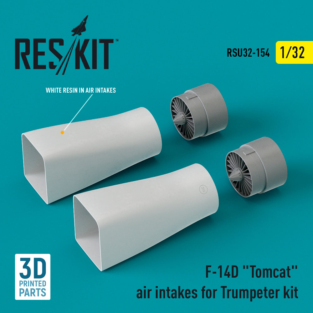 ResKit RSU32-0154 1:32 Grumman F-14D Tomcat air intakes