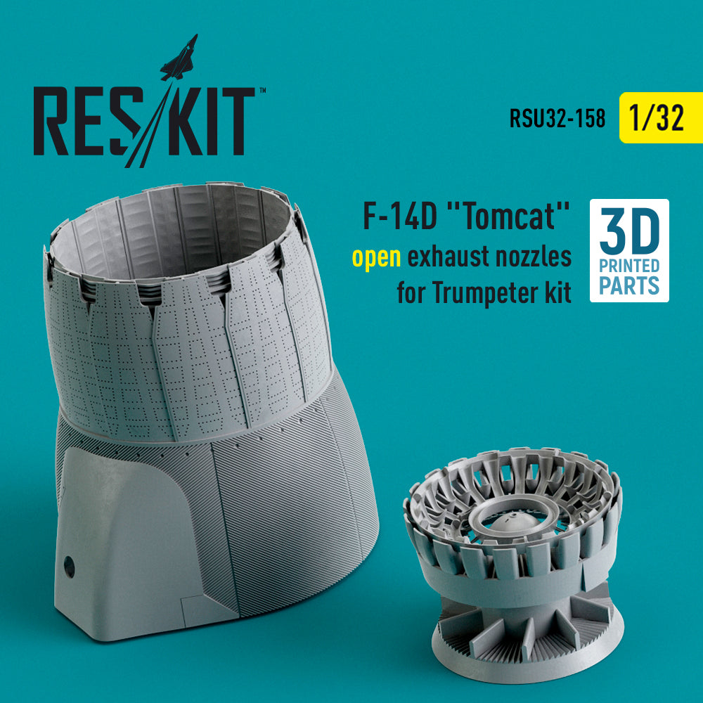 ResKit RSU32-0158 1:32 Grumman F-14D Tomcat open exhaust nozzles