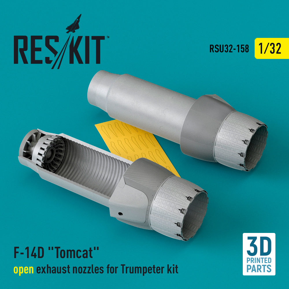 ResKit RSU32-0158 1:32 Grumman F-14D Tomcat open exhaust nozzles