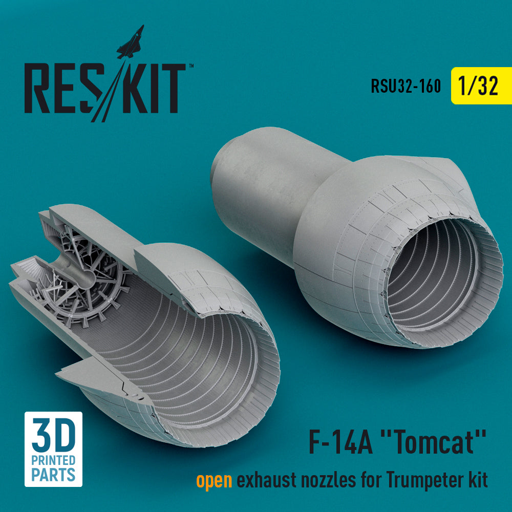 ResKit RSU32-0160 1:32 Grumman F-14A Tomcat open exhaust nozzles