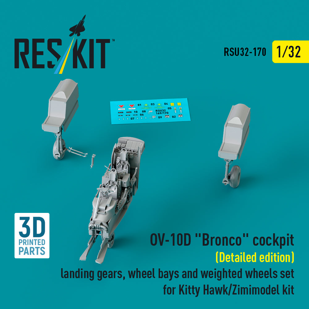 ResKit RSU32-0170 1:32 North-American/Rockwell OV-10D Bronco cockpit