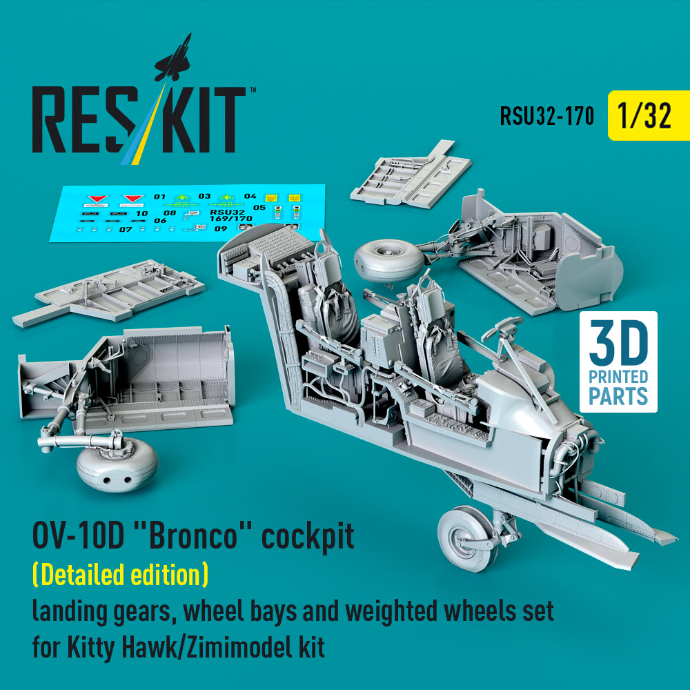 ResKit RSU32-0170 1:32 North-American/Rockwell OV-10D Bronco cockpit
