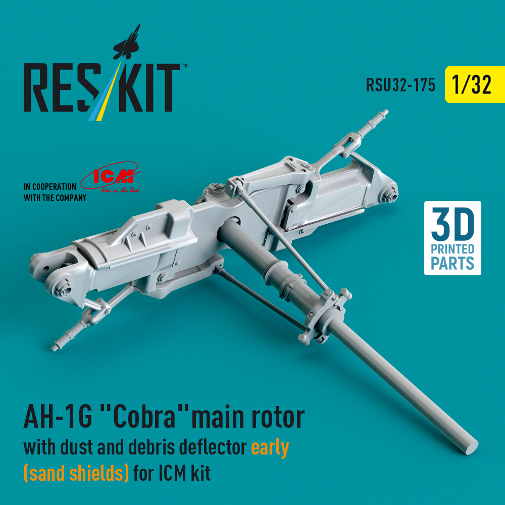 ResKit RSU32-0175 1:32 Bell AH-1G Cobra main rotor with dust & debris deflector
