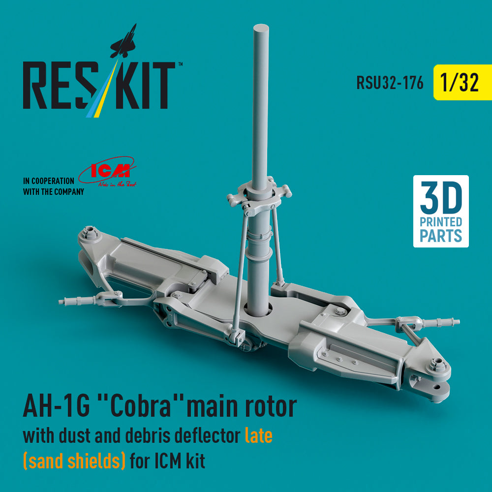 ResKit RSU32-0176 1:32 Bell AH-1G Cobra main rotor with dust & debris deflector