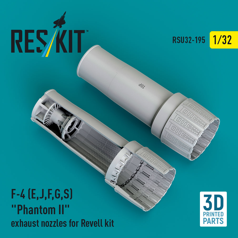 ResKit RSU32-0195 1:32 F-4E/J/F/G/S Phantom II Exhaust Nozzles