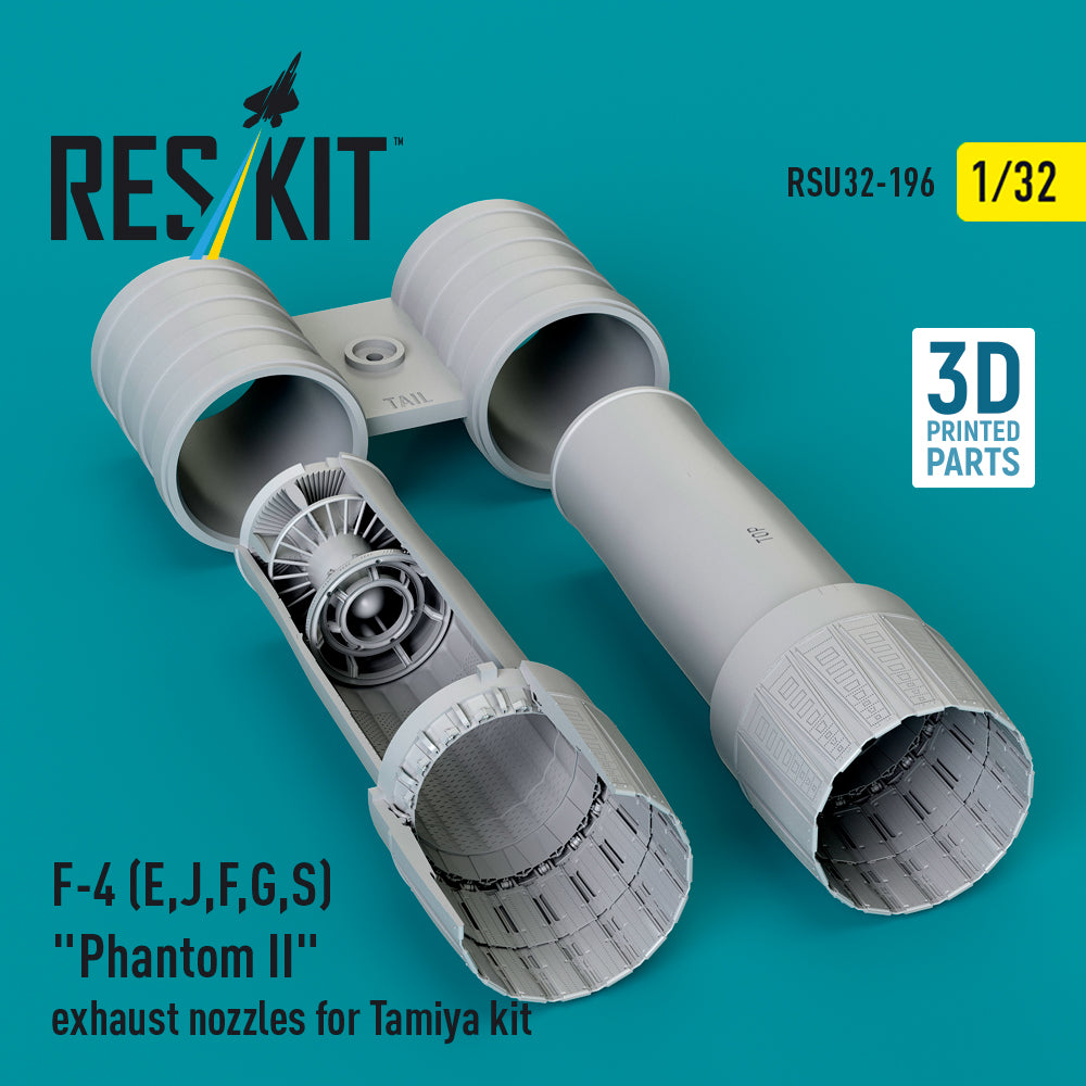 ResKit RSU32-0196 1:32 F-4E/J/F/G/S Phantom II Exhaust Nozzles