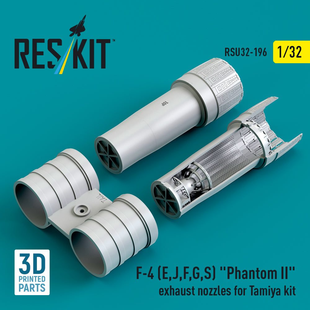 ResKit RSU32-0196 1:32 F-4E/J/F/G/S Phantom II Exhaust Nozzles