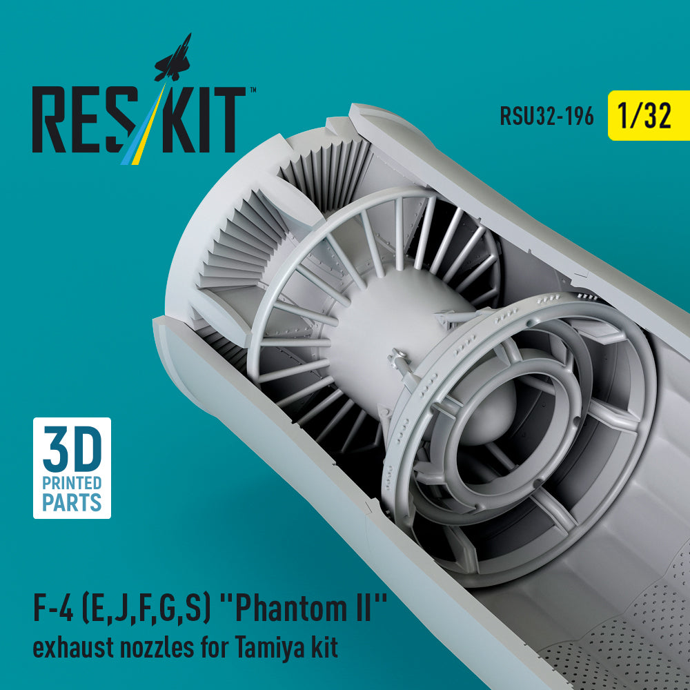 ResKit RSU32-0196 1:32 F-4E/J/F/G/S Phantom II Exhaust Nozzles