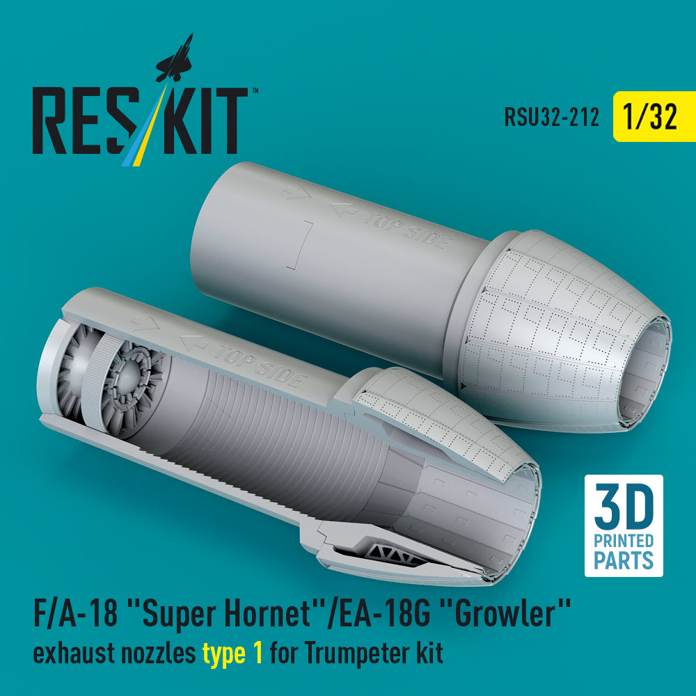 ResKit RSU32-0212 1:32 F/A-18 Super Hornet/EA-18G Nozzles Type 1