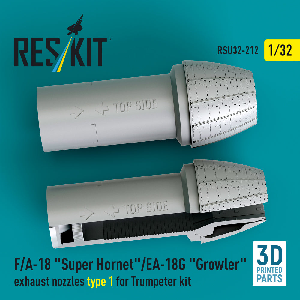 ResKit RSU32-0212 1:32 F/A-18 Super Hornet/EA-18G Nozzles Type 1