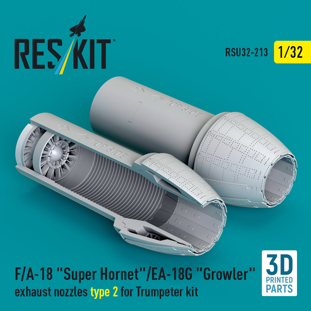 ResKit RSU32-0213 1:32 F/A-18 Super Hornet/EA-18G Growler exhaust nozzles 2type