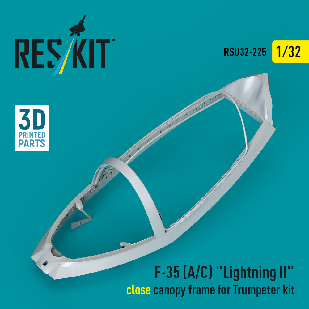 ResKit RSU32-0225 1:32 F-35A/F-35C Lightning II close canopy frame